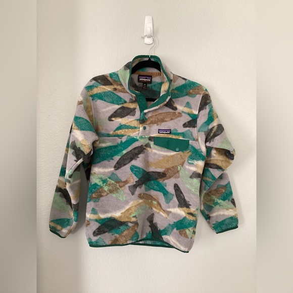 Rare Green Trout Men’s Patagonia Synchilla - Picture 2 of 3